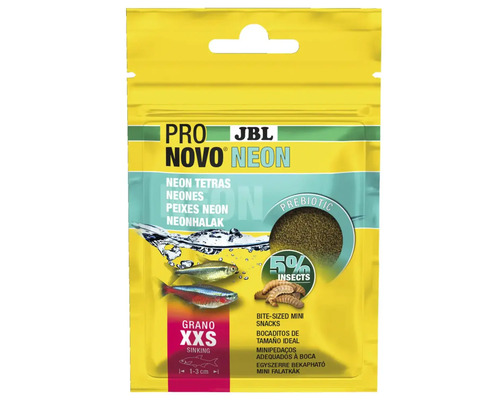 Hrană pești acvariu JBL ProNovo Neon Grano XXS 20 ml JBL Pro Novo Neon hrană pentru pești neon
