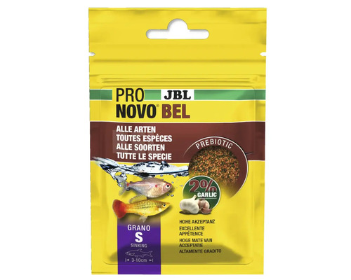 Hrană pești acvariu JBL ProNovo BEL GRANO S 20 ml Pachet hrană pentru pești JBL Pro Novo Bel S