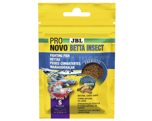 Hrană pești acvariu JBL ProNovo Betta Insect Stick S 20 ml JBL Pro Novo Betta Insect hrană pentru pești combattants