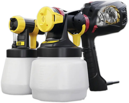 Două pistoale de pulverizare cu rezervor