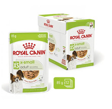 Hrană umedă Royal Canin pentru câini adulți de talie foarte mică, plic de 85 de grame, pachet de 12 bucăți