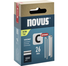 Capse Novus tip C 4/26, 1000 bucăți, zincate