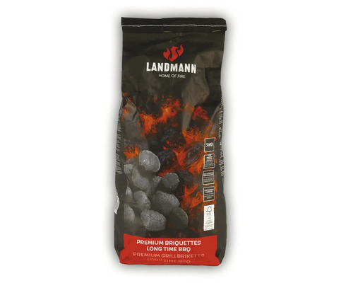 Cărbuni bricheți premium Landmann lemn esență tare 3 kg