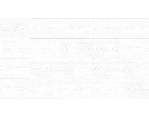 Decor podea vinil alb cu structură de lemn