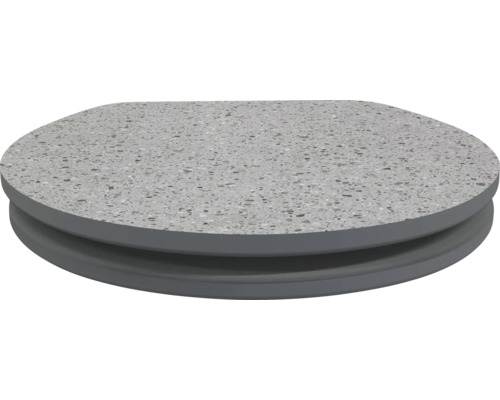 Scaun de toaletă gri din duroplast