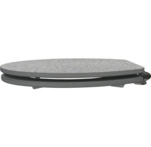 Scaun de toaletă gri cu aspect de piatră