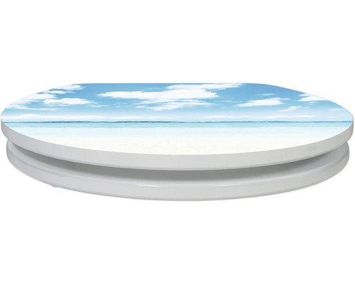 Capac de toaletă cu motiv de plajă
