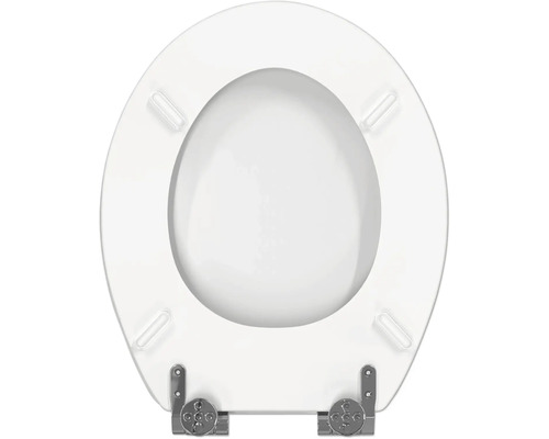 Capac de toaletă din plastic cu fixare metalică