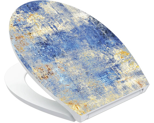 Scaun de toaletă cu model abstract