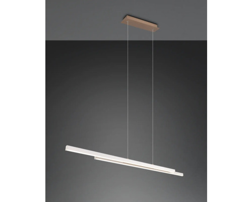 Pendul cu LED integrat Odio 22W 2500 lumeni, gri cald