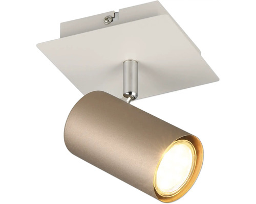 Lumină de tavan cu cap de spot pentru direcționarea flexibilă a luminii.