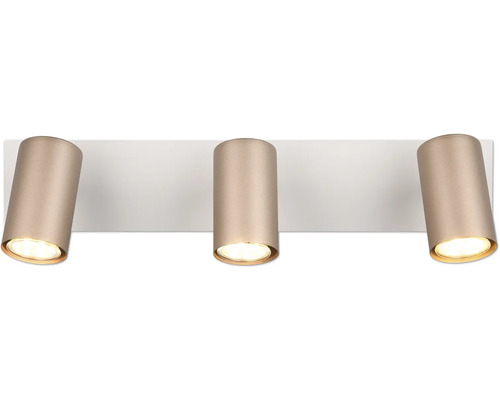 Lumină de plafon cu trei spoturi cilindrice
