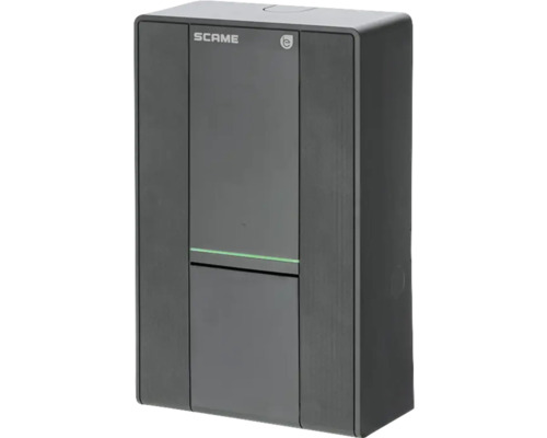 Stație încărcare mașini electrice Scame Wallbox EV trifazată 22kW 32A T2 IP55 Logo SCAME. Stație de încărcare electrică pentru vehicule electrice