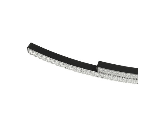 Lumină LED curbată cu elemente de cristal