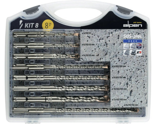 【美品】Richter Edition 10CDBOX Set burghie beton SDS-plus Alpen Ø6-12 mm, 8 piese | HORNBACH