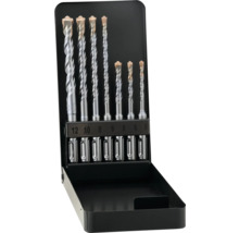 Set de burghie pentru găurit piatră în casetă metalică, diferite dimensiuni