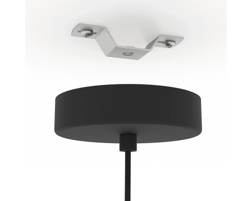 Prindere de tavan pentru lampă suspendată cu baldachin și suport de montaj