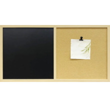 Combinație de plută și tablă de scris cu ramă din lemn