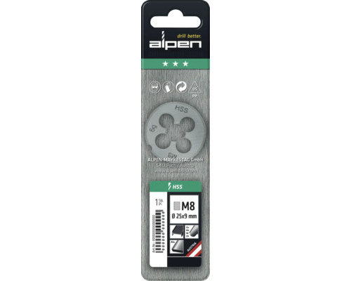 Filieră Alpen M8 în blister