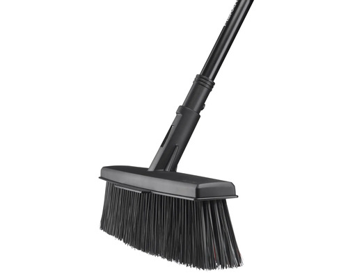 Mătură de stradă neagră cu mâner