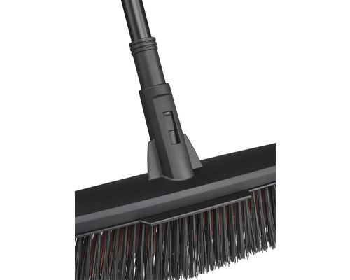 Mătură de stradă neagră cu suport pentru mâner