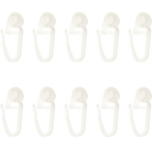 Glisiere de perdea din plastic, set de zece