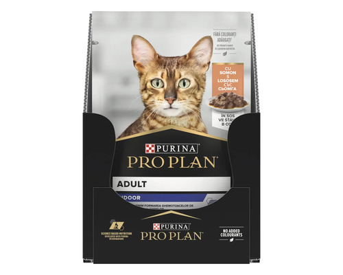 Hrană pentru pisici de interior Purina Pro Plan Adult cu somon
