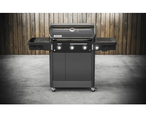 Grătar pe gaz Tenneker cu trei arzătoare și dulap inferior