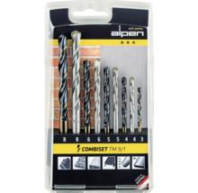 Set de burghie Alpen CombiSet TM 9/1 cu diferite diametre de burghie în ambalaj de plastic