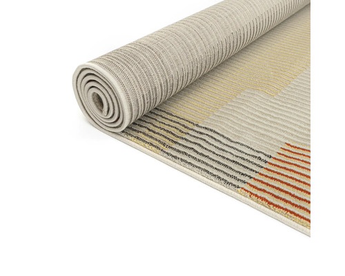 Covor rulat cu modele geometrice pentru interior