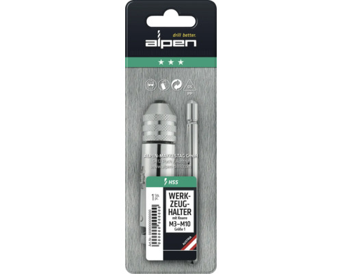 Suport de scule Alpen cu manetă M3-M10 mărimea 1