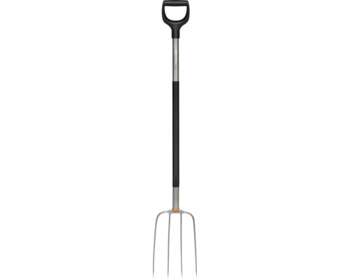 Furcă pentru compost Fiskars Ergonomic, lungime 136cm, lățime de lucru 22cm