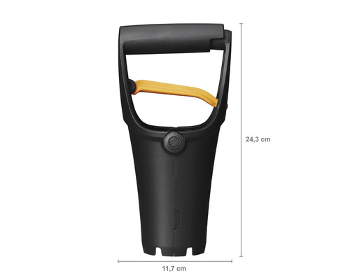 Instrument de plantare cu mâner și dimensiunile de 24,3 cm înălțime și 11,7 cm lățime