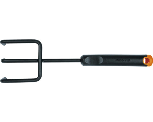 Unealtă de grădină cu trei dinți și mâner