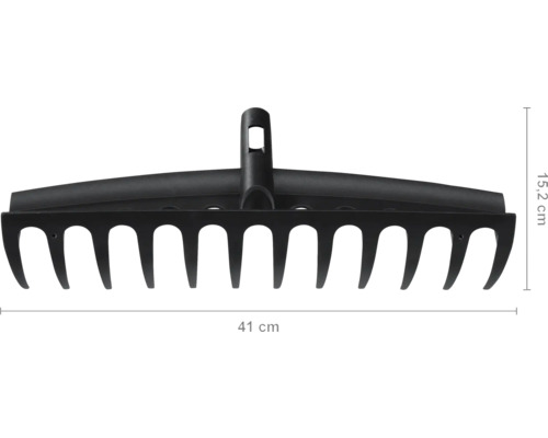 Greblă universală Fiskars Solid, lățime de lucru 41cm, fără coadă 250g