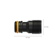 Conector pentru furtun de grădină cu dimensiunile de 2,1 cm și 3,7 cm