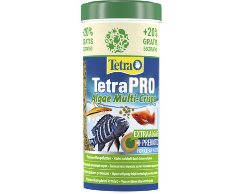 Hrană pești acvariu TetraPRO Algae Multi-Crisps 250 ml Tetra PRO Algae Multi-Crisps hrană pentru pești