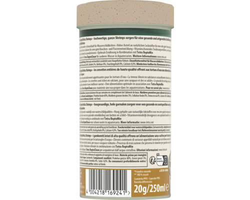 Tetra ReptoDelica Shrimps Hrană pentru țestoase de apă 250ml