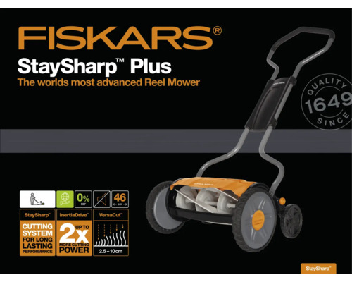 Mașină de tuns iarba cu tambur Fiskars StaySharp Plus