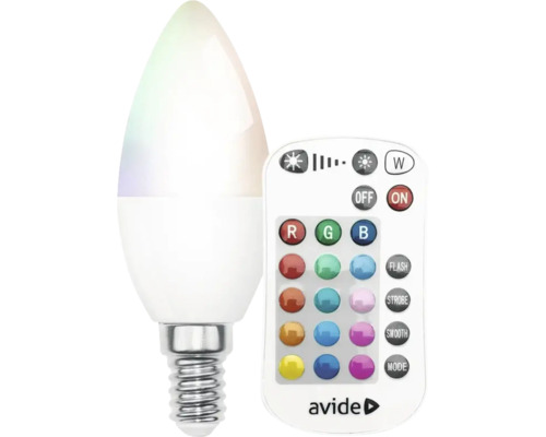 Bec LED în formă de lumânare cu telecomandă