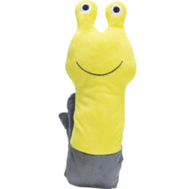 Mănușă de baie galbenă și gri pentru copii în formă de melc