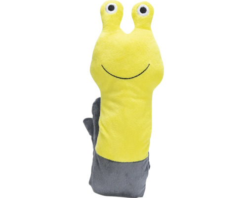 Mănușă de baie galbenă și gri pentru copii în formă de melc