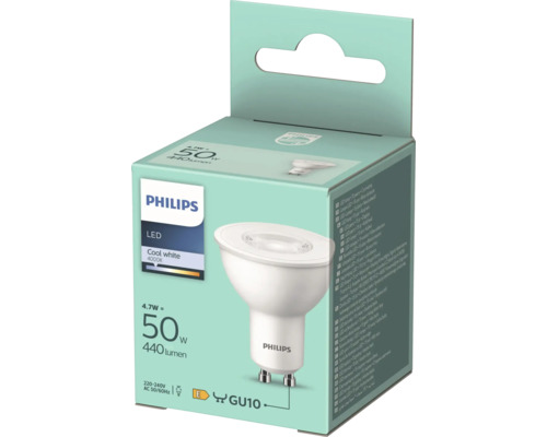 Bec LED Philips GU10 în ambalaj