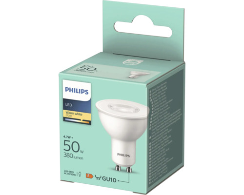 Bec LED Philips GU10 în ambalaj