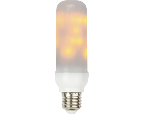 Bec LED E27 3W, efect flacără, lumină caldă