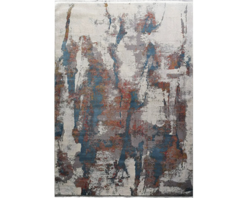 Covor modern Gloria gri/roșu 80x150 cm Covor cu model abstract