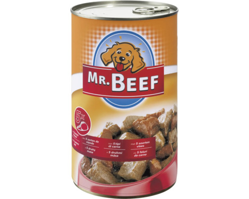 Conserve pentru câini cu carne de vită