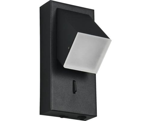 Aplică perete interior cu LED integrat Raglan 1x3,8W 400 lumeni, negru