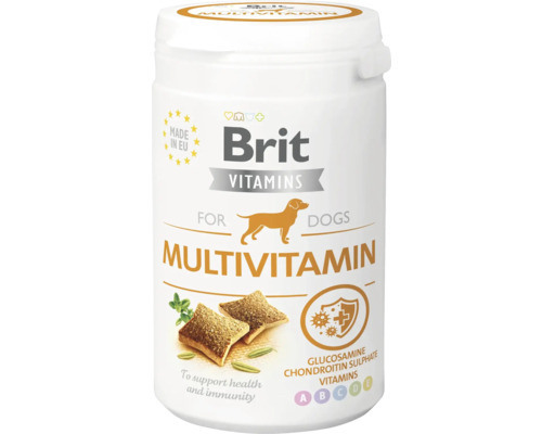 Recompensă funcţională semi-umedă pentru câini Brit Multivitamin 150 g Brit Multivitamină pentru câini pentru a sprijini sănătatea și imunitatea.