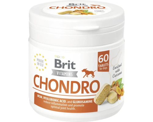 Supliment pentru caini Brit Vitamins Chondro 60 tablete 120 g Brit Chondro comprimate pentru câini, 60 bucăți